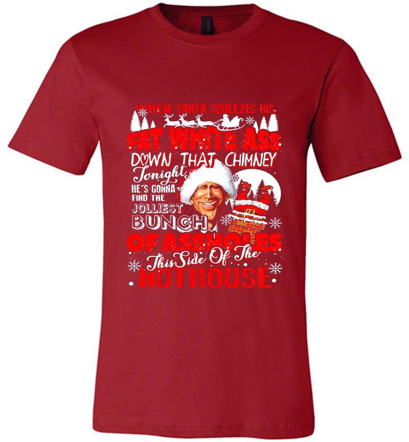 Inktee Store - Christmas Vacation The Jolliest Bunch Of Assholes This Side Of The Nuthouse Premium T-Shirt Image