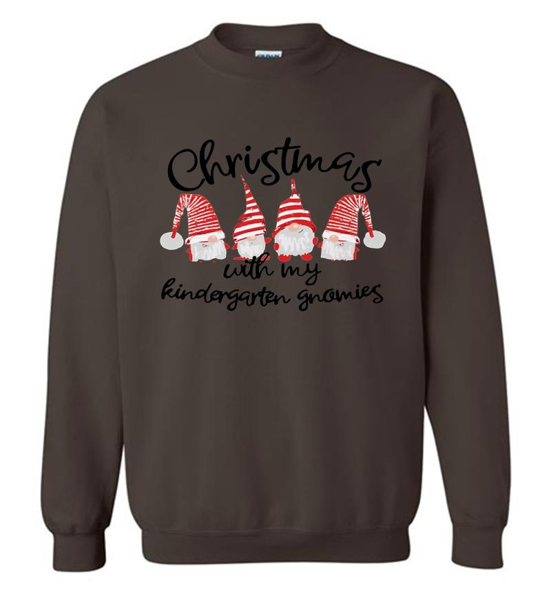 Inktee Store - Christmas With My Kindergarten Gnomies Sweatshirt Image