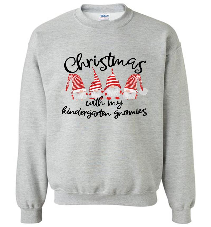 Inktee Store - Christmas With My Kindergarten Gnomies Sweatshirt Image
