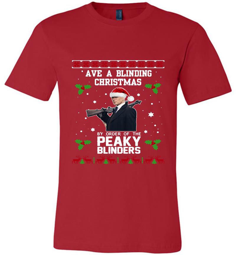 Inktee Store - Cillian Murphy Ave A Blinding Christmas By Order Of The Peaky Blinders Premium T-Shirt Image