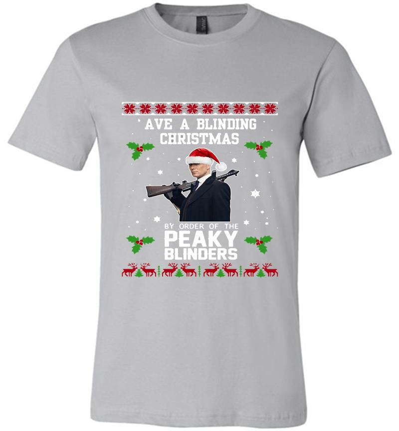 Inktee Store - Cillian Murphy Ave A Blinding Christmas By Order Of The Peaky Blinders Premium T-Shirt Image