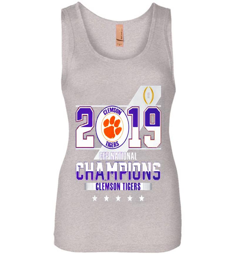 Inktee Store - Clemson Tigers Champions 2019 Cfp National Championship Womens Jersey Tank Top Image