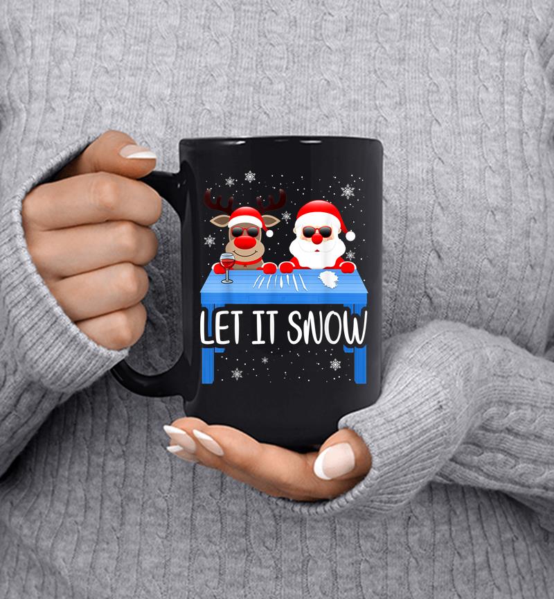 Cocaine Santa Reindeer Let It Snow Sweater Funny Xmas Party Mug