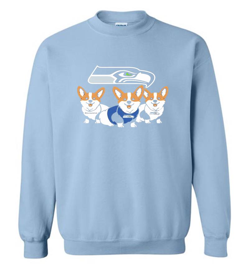 Inktee Store - Corgi Dog Seattle Seahawks Sweatshirt Image