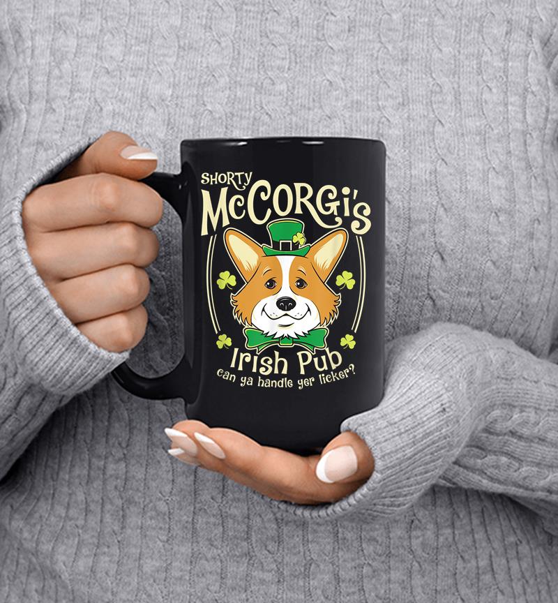 Corgi St. Patrick'S Day Shorty Mccorgi Irish Pub Mug