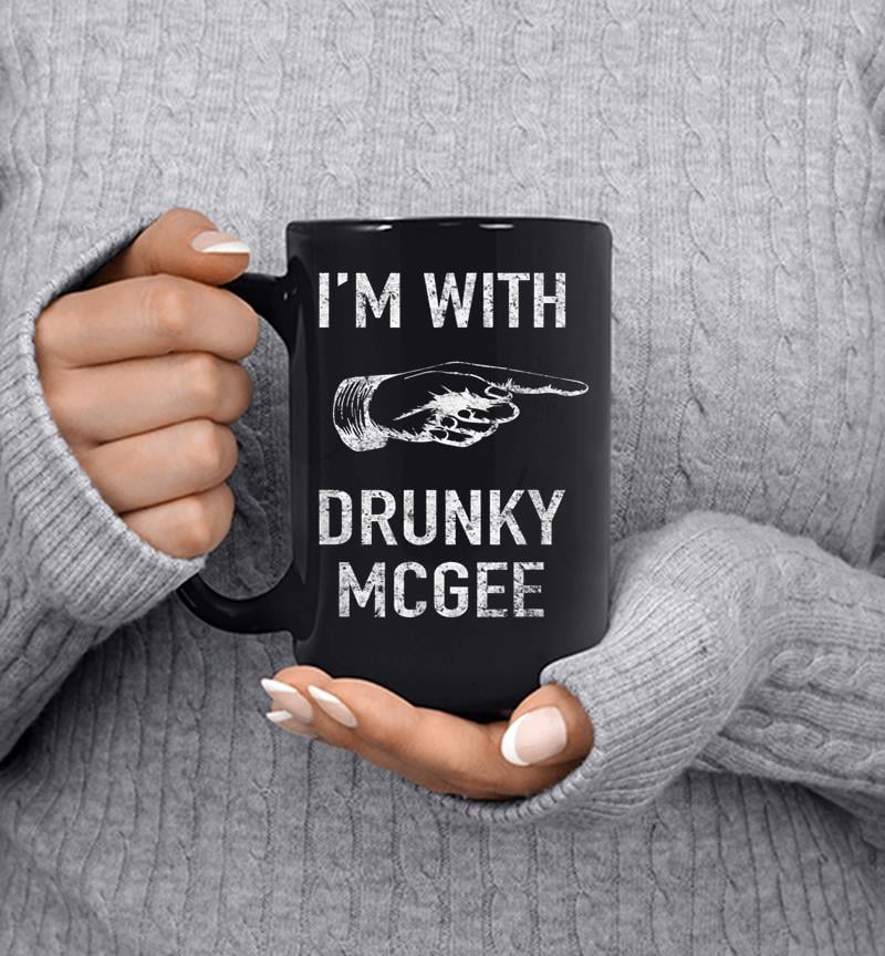 Couple St Patricks Day I'M With Drunky Mcgee Funny Mug