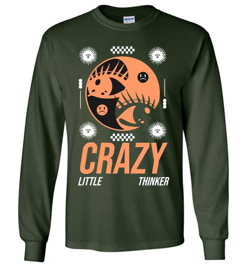Inktee Store - Crazy Little Thinker Long Sleeve T-Shirt Image