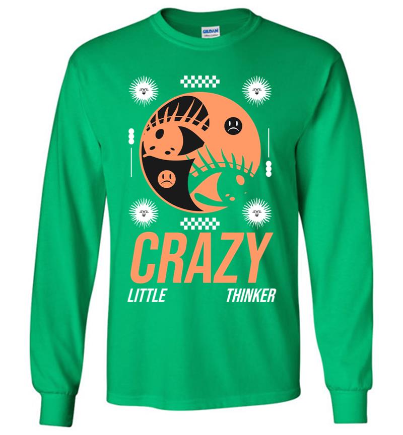 Inktee Store - Crazy Little Thinker Long Sleeve T-Shirt Image