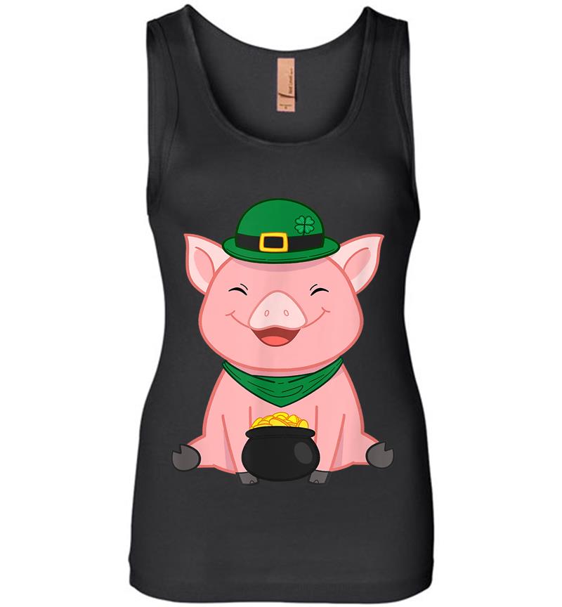 Cute Pig St Patrick'S Day Outfi Womens Jersey Tank Top