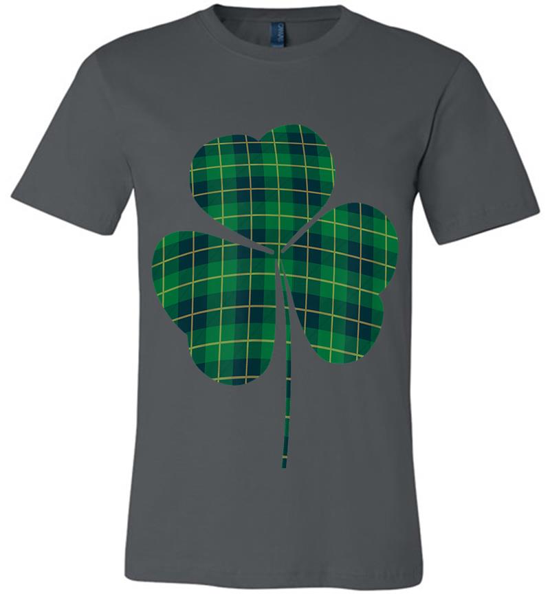 Cute Shamrock Buffalo Plaid St Patrick'S Day Irish Love Premium T-Shirt
