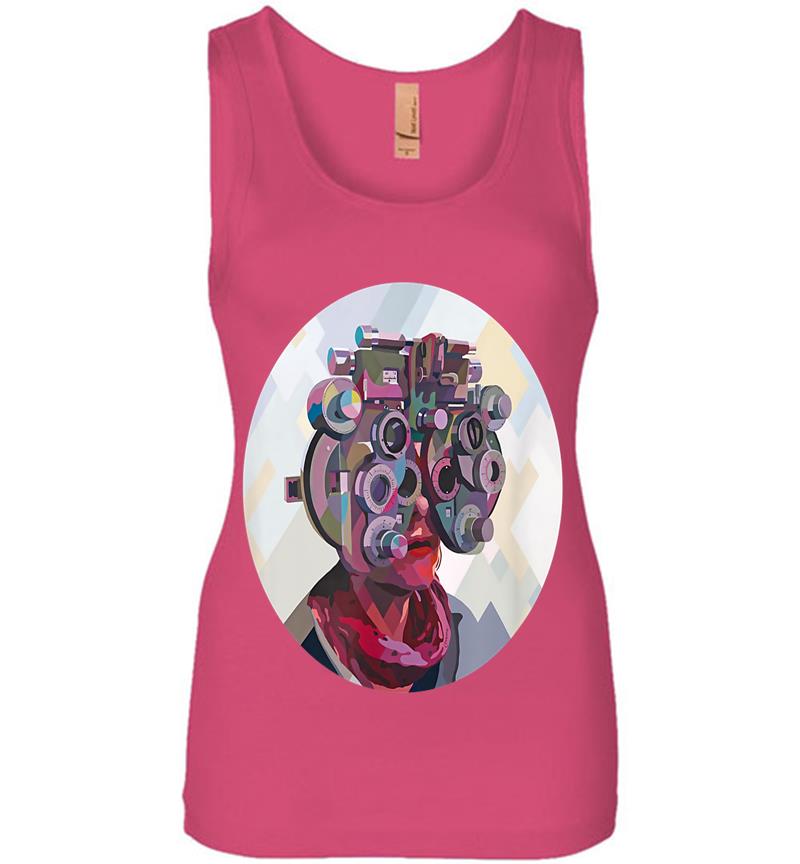 Inktee Store - Cyberpunk Augted Reality Womens Jersey Tank Top Image