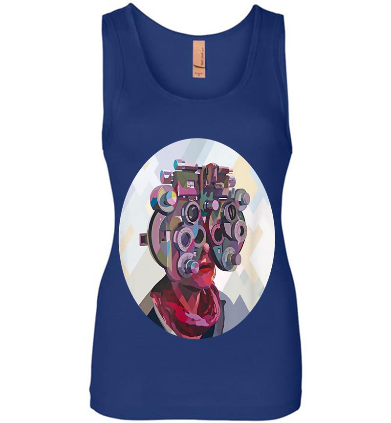 Inktee Store - Cyberpunk Augted Reality Womens Jersey Tank Top Image