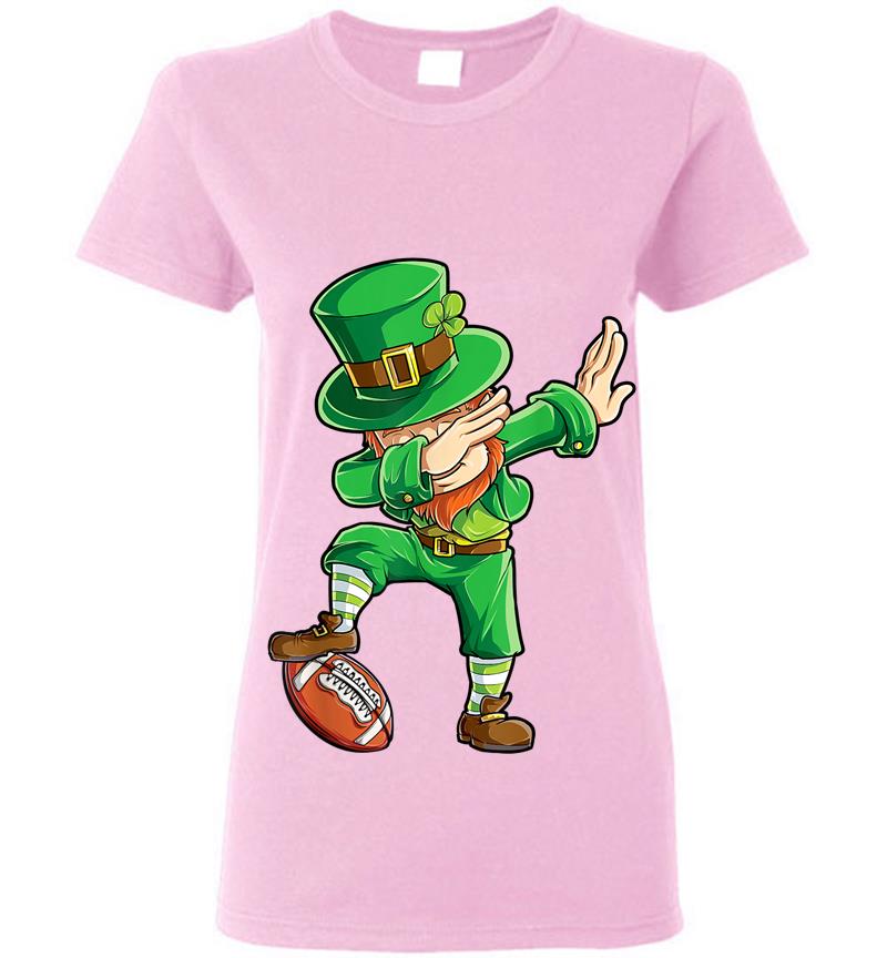 Inktee Store - Dabbing Leprechaun Football St Patricks Day Boys Kids Sports Womens T-Shirt Image