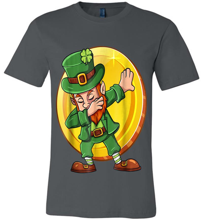 Dabbing Leprechaun With Gold Coin St Patrick'S Day Premium T-Shirt