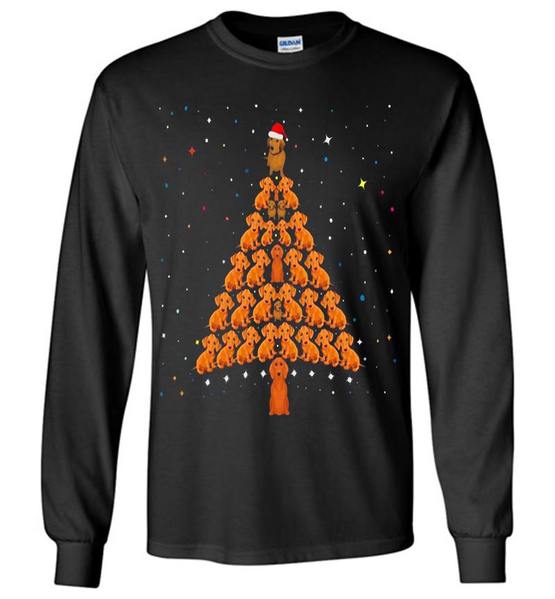 Dachshund Christmas Tree Long Sleeve T-Shirt