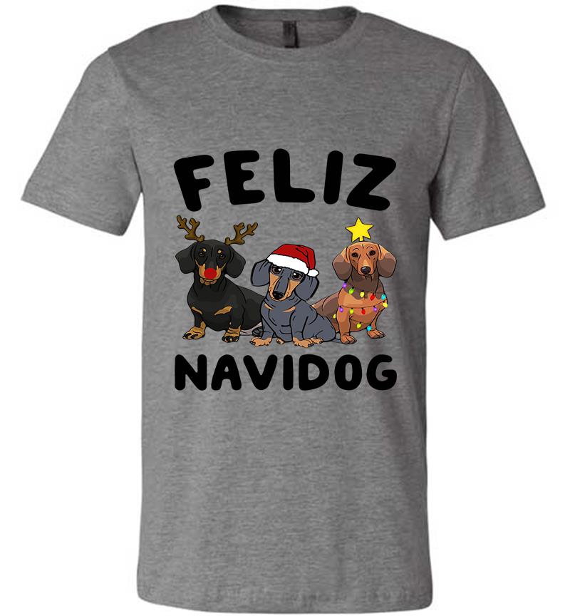 Inktee Store - Dachshund Felz Navidog Christmas Premium T-Shirt Image