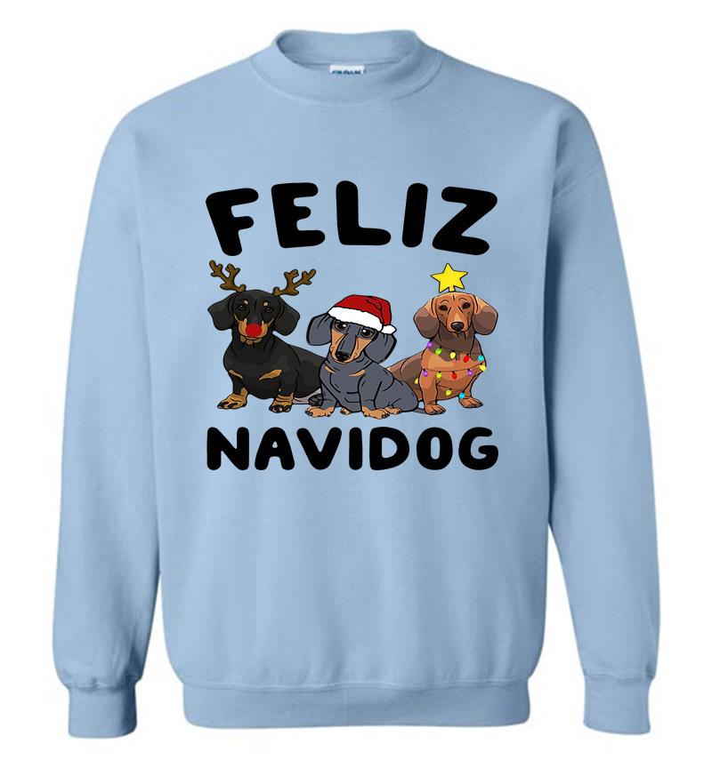 Inktee Store - Dachshund Felz Navidog Christmas Sweatshirt Image