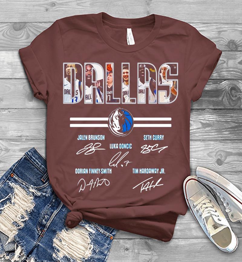 Inktee Store - Dallas Mavericks Jalen Brunson Signature Mens T-Shirt Image