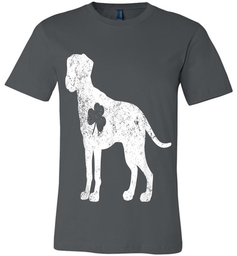 Dalmatian Irish Clover St Patrick Day Dog Premium T-Shirt