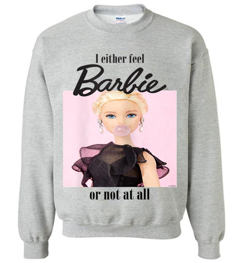Inktee Store - Damen Barbie Feel Like Barbie Viele Grenfarben Sweatshirt Image