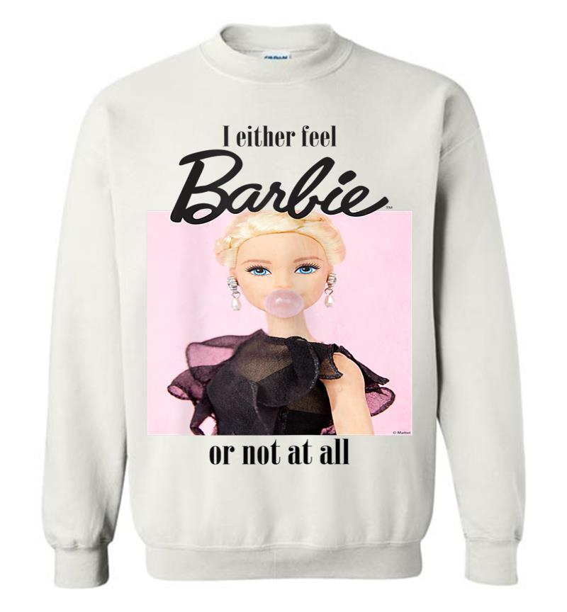 Inktee Store - Damen Barbie Feel Like Barbie Viele Grenfarben Sweatshirt Image