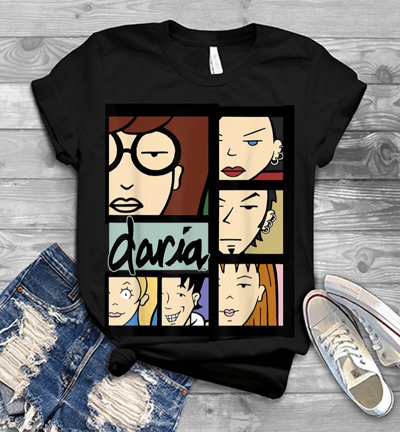 Daria Character Panels Logo Men T-shirt