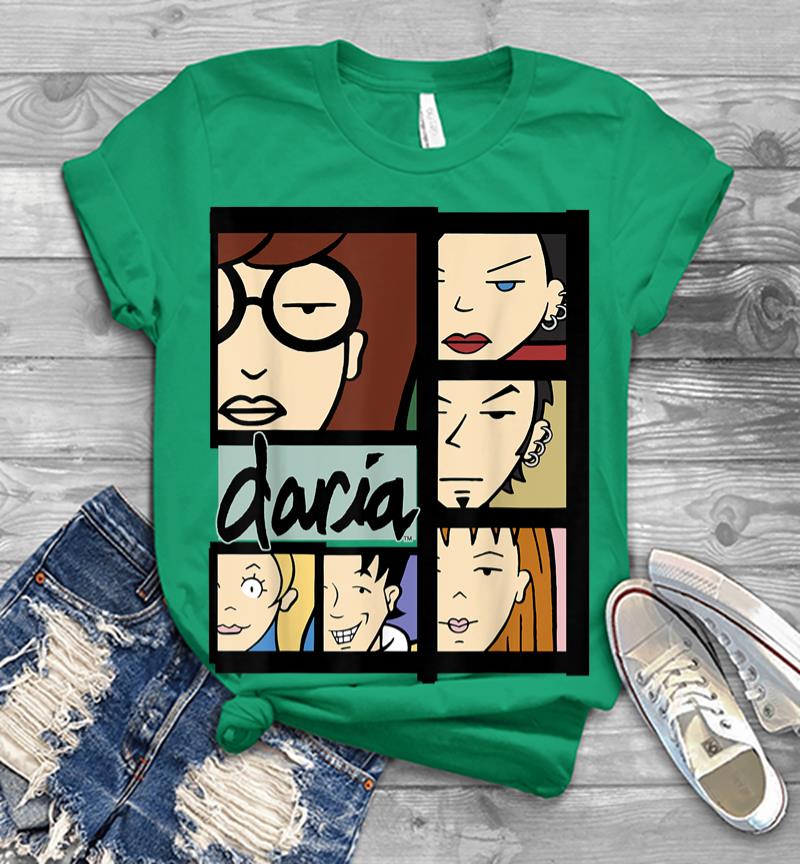 Inktee Store - Daria Character Panels Logo Men T-Shirt Image