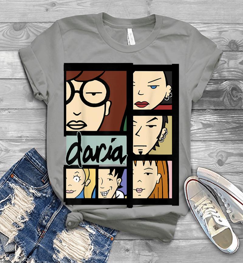 Inktee Store - Daria Character Panels Logo Men T-Shirt Image