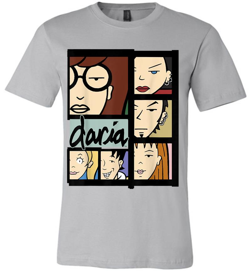 Inktee Store - Daria Character Panels Logo Premium T-Shirt Image
