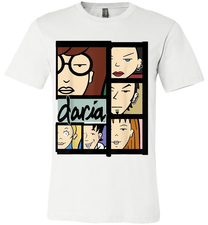 Inktee Store - Daria Character Panels Logo Premium T-Shirt Image