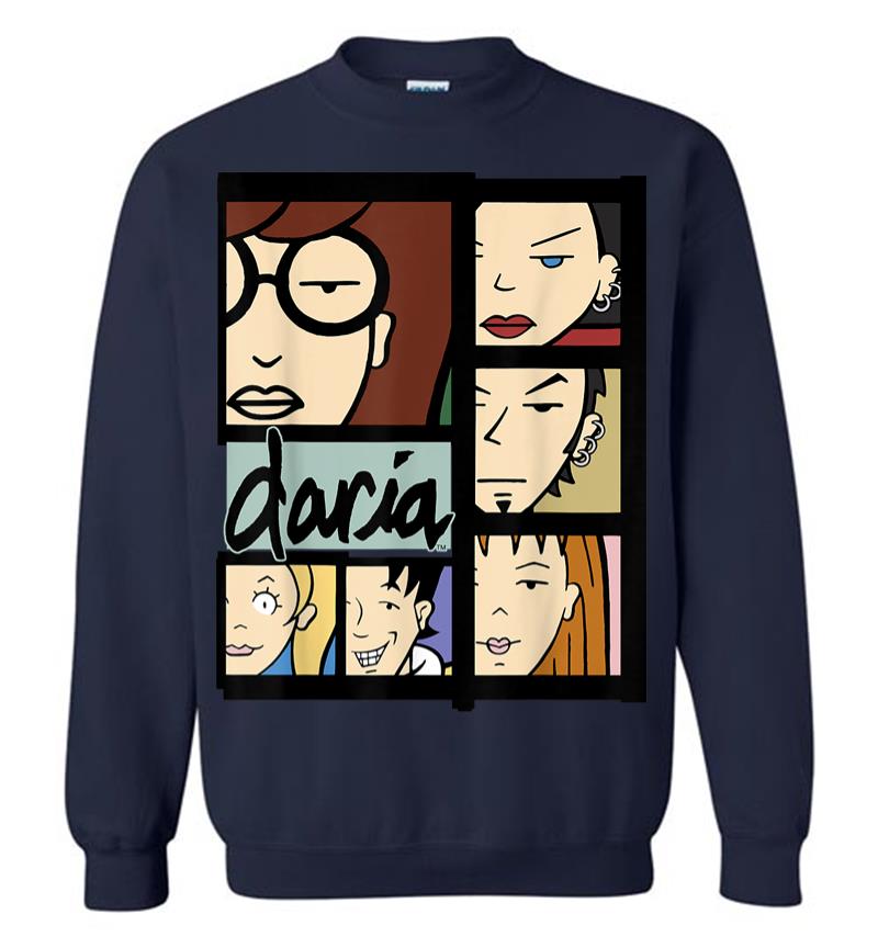 Inktee Store - Daria Character Panels Logo Sweatshirt Image