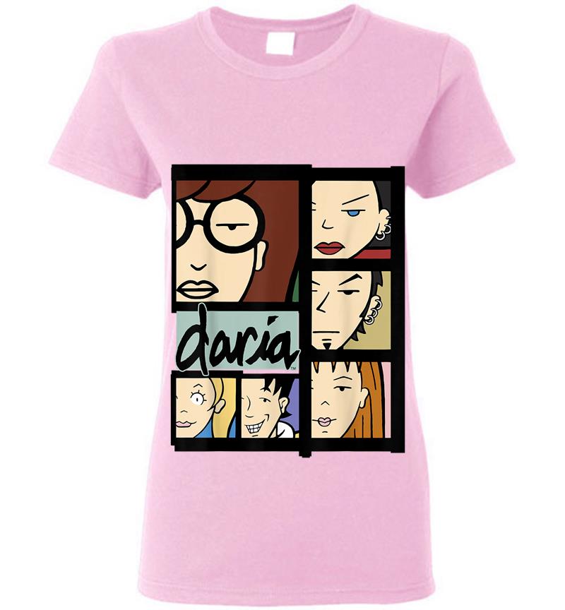 Inktee Store - Daria Character Panels Logo Women T-Shirt Image