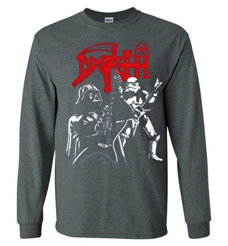 Inktee Store - Darth Vader Death Guitar Long Sleeve T-Shirt Image
