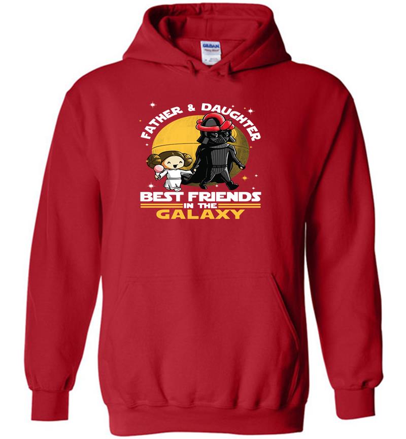Inktee Store - Darth Vader Father And Daughter Leia Organa Best Friends In The Galaxy Hoodies Image
