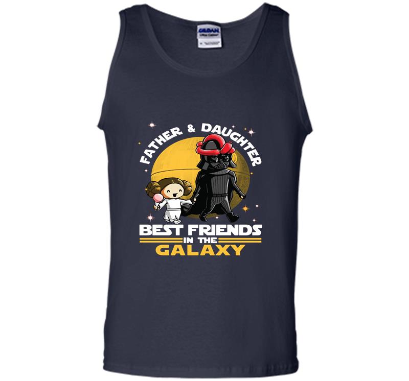 Inktee Store - Darth Vader Father And Daughter Leia Organa Best Friends In The Galaxy Mens Tank Top Image