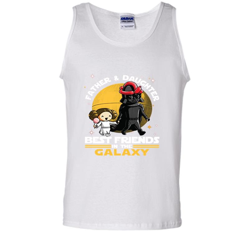 Inktee Store - Darth Vader Father And Daughter Leia Organa Best Friends In The Galaxy Mens Tank Top Image