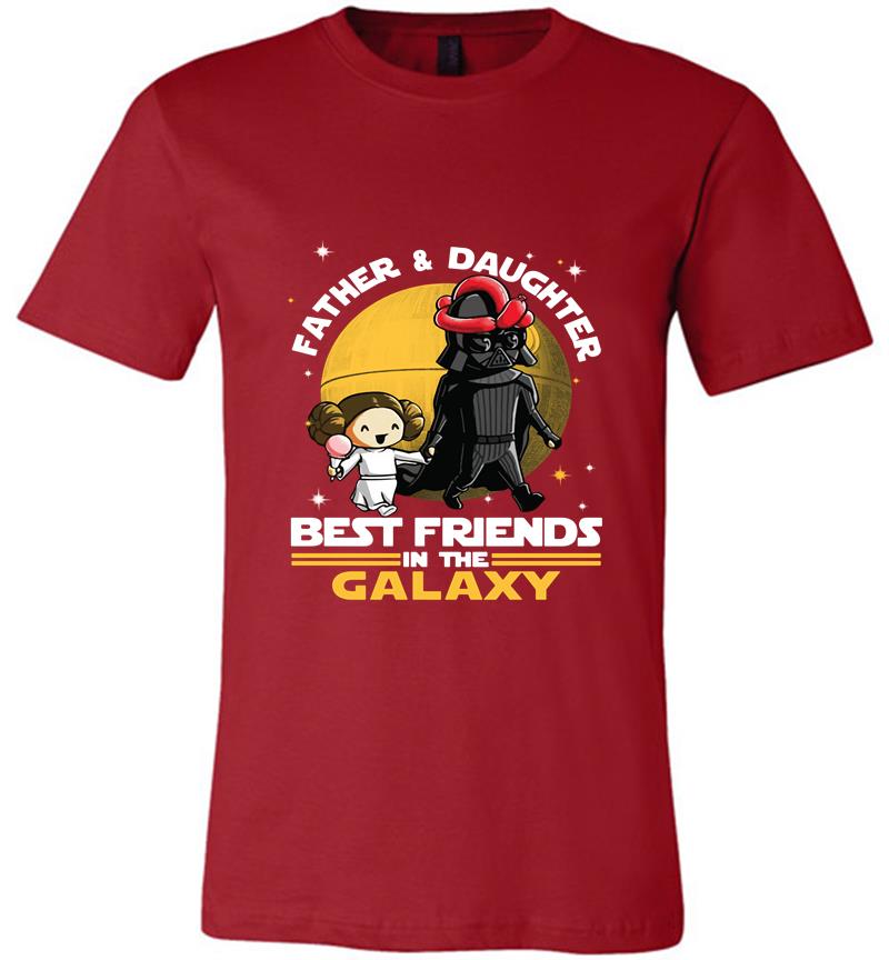 Inktee Store - Darth Vader Father And Daughter Leia Organa Best Friends In The Galaxy Premium T-Shirt Image