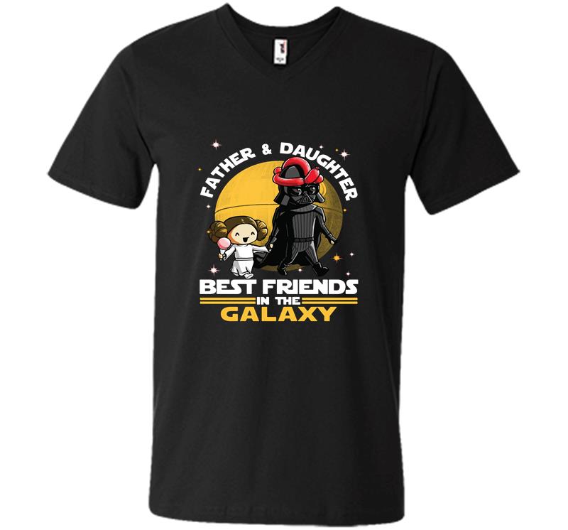Darth Vader Father And Daughter Leia Organa Best Friends In The Galaxy V-Neck T-Shirt
