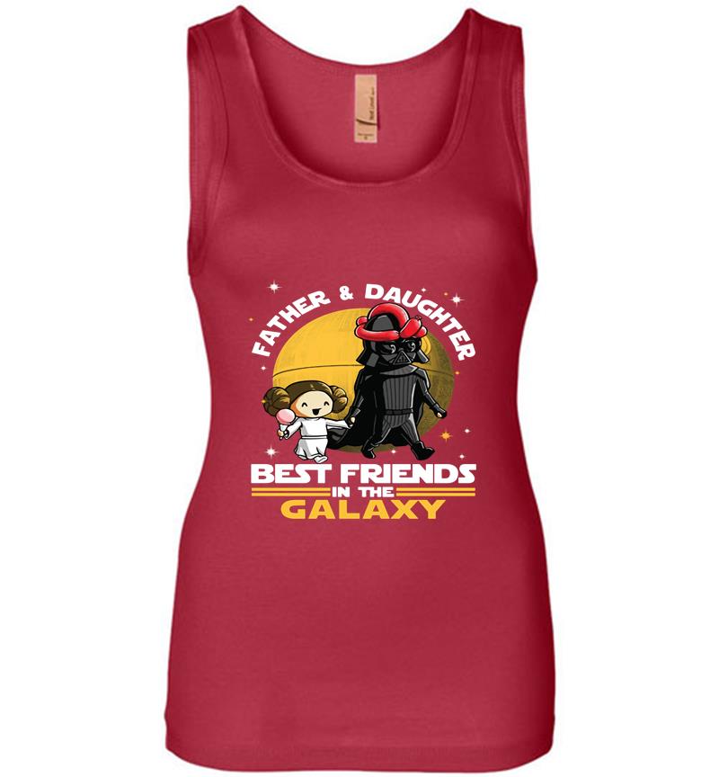 Inktee Store - Darth Vader Father And Daughter Leia Organa Best Friends In The Galaxy Womens Jersey Tank Top Image