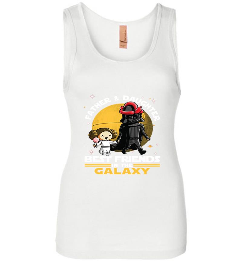 Inktee Store - Darth Vader Father And Daughter Leia Organa Best Friends In The Galaxy Womens Jersey Tank Top Image
