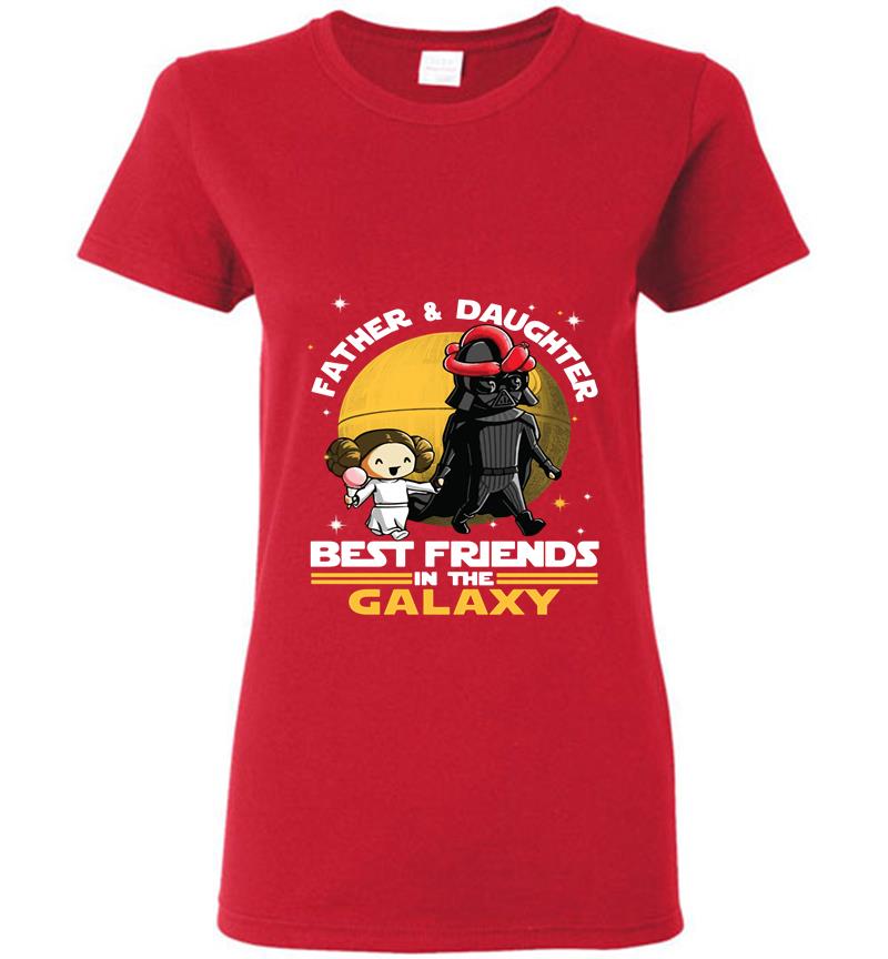 Inktee Store - Darth Vader Father And Daughter Leia Organa Best Friends In The Galaxy Womens T-Shirt Image