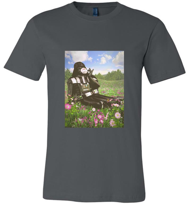 Darth Vader drink Tea Flowers Premium T-shirt