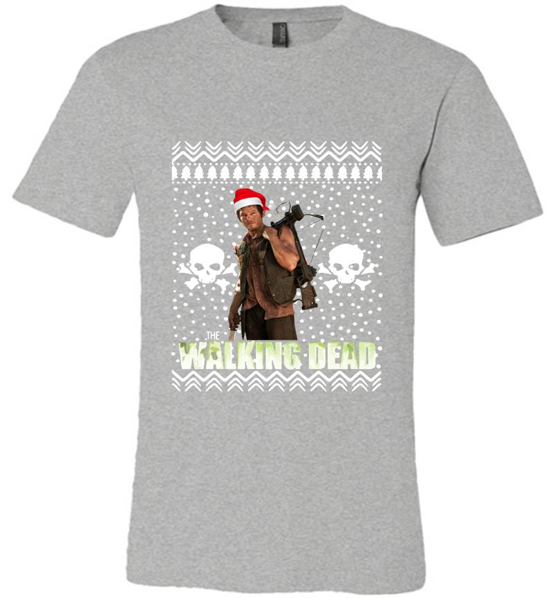 Inktee Store - Daryl Dixon Santa The Walking Dead Christmas Premium T-Shirt Image