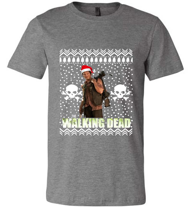 Inktee Store - Daryl Dixon Santa The Walking Dead Christmas Premium T-Shirt Image