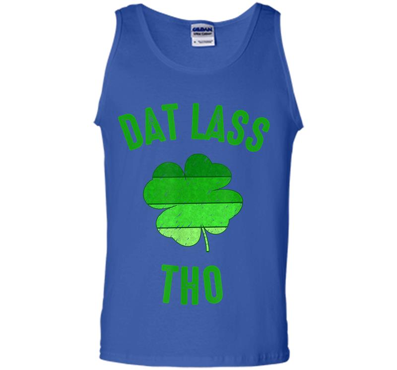 Inktee Store - Dat Lass Tho, Funny St. Patricks Day Mens Tank Top Image