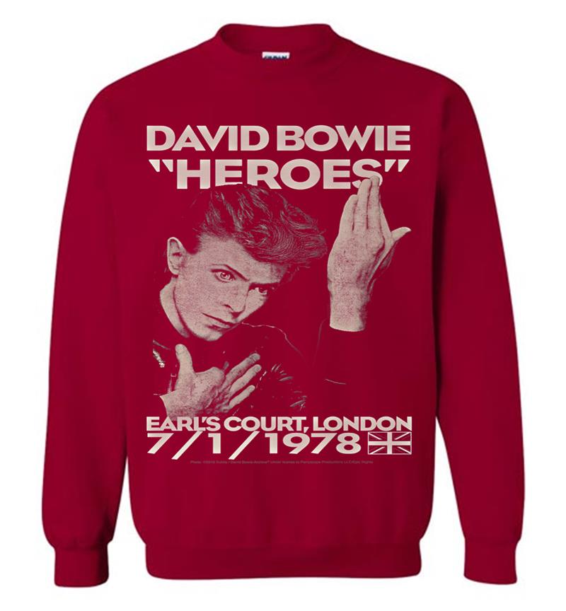 Inktee Store - David Bowie Earls Court Sweatshirt Image