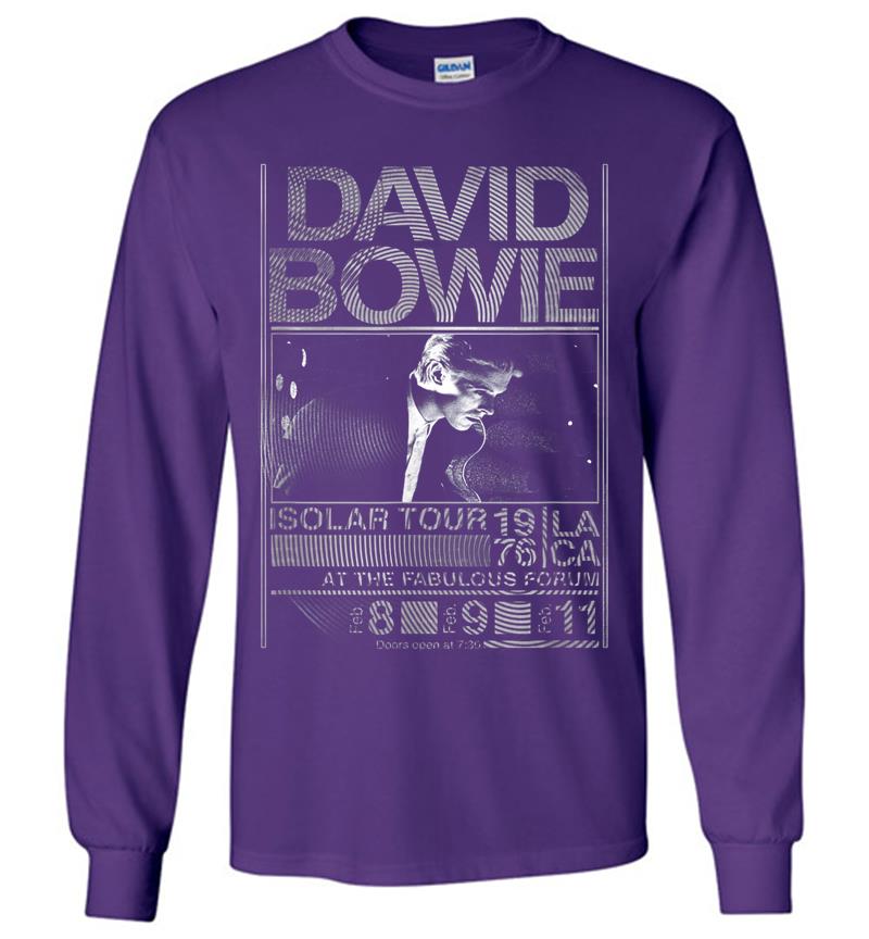 Inktee Store - David Bowie Isolar Tour Long Sleeve T-Shirt Image