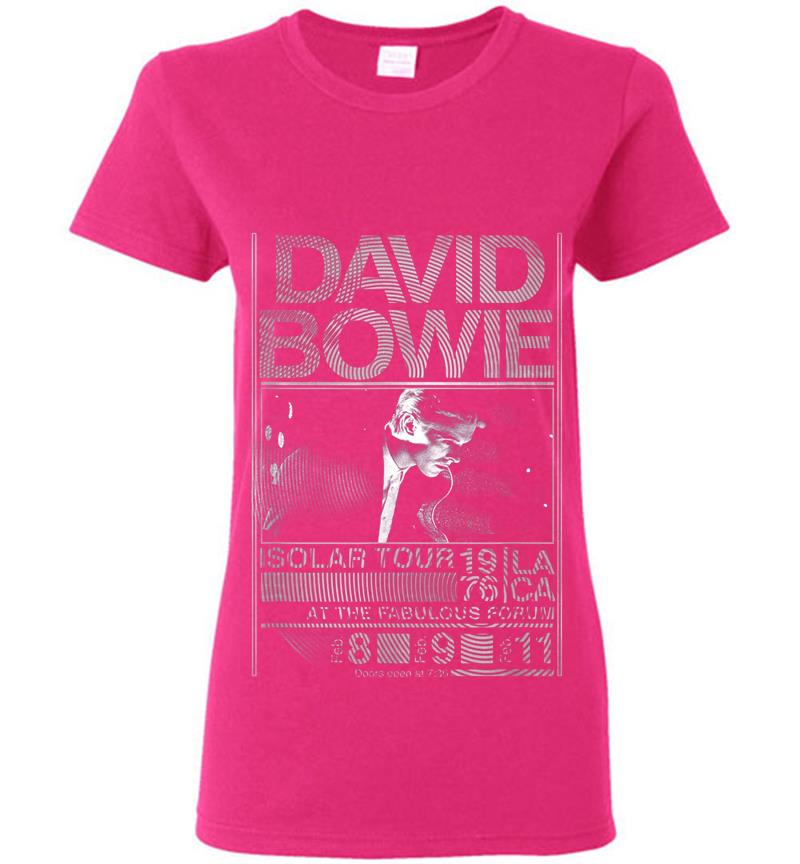 Inktee Store - David Bowie Isolar Tour Womens T-Shirt Image