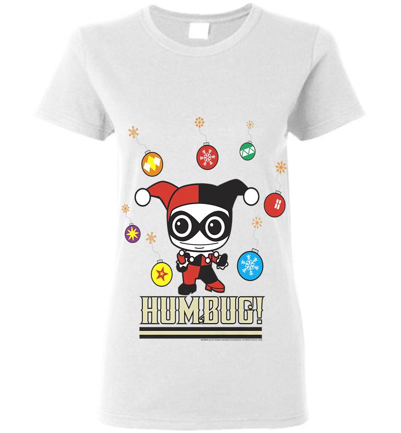 Inktee Store - Dc Comics Harley Quinn Humbug Christmas Womens T-Shirt Image