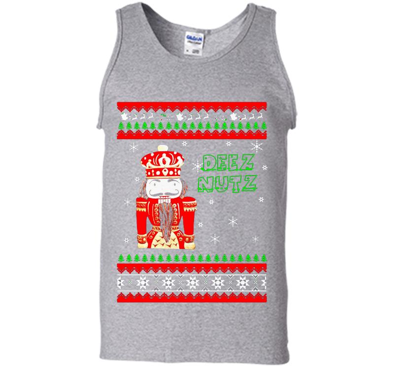 Inktee Store - Deez Nuts Brady C. Olson Christmas Mens Tank Top Image